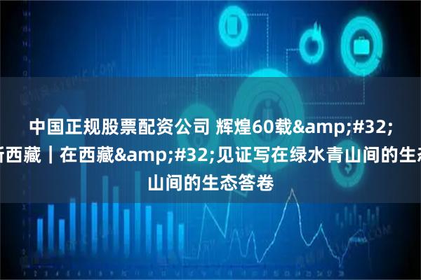 中国正规股票配资公司 辉煌60载&#32;魅力新西藏｜在西藏&#32;见证写在绿水青山间的生态答卷